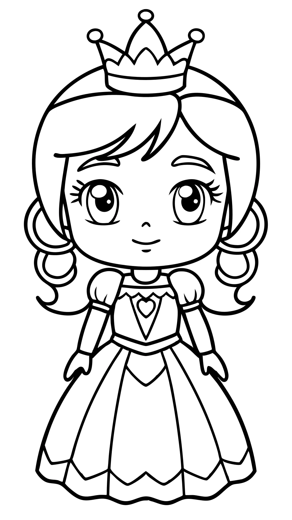 coloriage princesse imprimable anime fille coloriage coloriage chibi